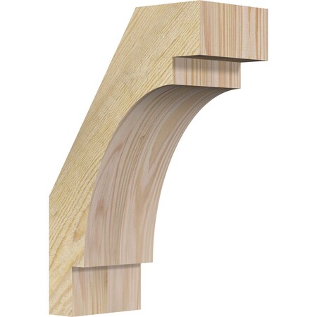 Ekena Millwork 4"W x 8"D x 12"H Merced Rough Sawn Knee Brace, Douglas Fir BRC04X08X12MRC00RDF